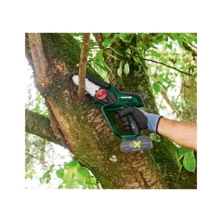 Wynajem - Akumulatorowa pilarka ręczna łańcuchowa Parkside (20V/2Ah)